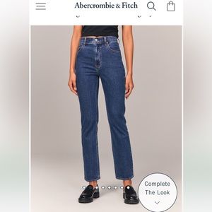 Abercrombie Ankle Straight High Rise Jeans